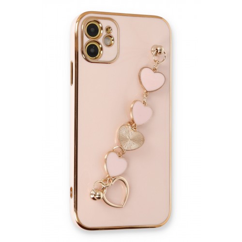 Newface iPhone 12 Kılıf Esila Silikon - Pudra