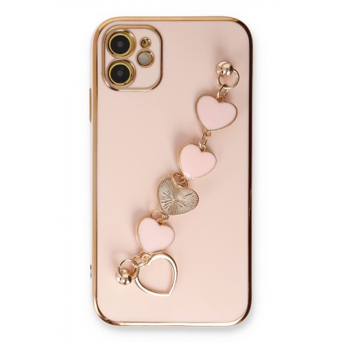 Newface iPhone 12 Kılıf Esila Silikon - Pudra Newface iPhone 12 Kılıf Esila Silikon - Pudra