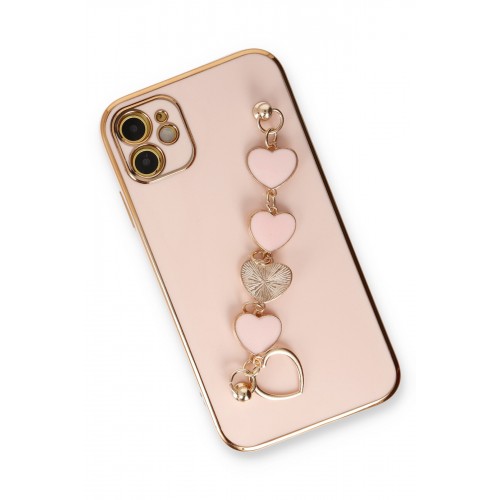 Newface iPhone 12 Kılıf Esila Silikon - Pudra Newface iPhone 12 Kılıf Esila Silikon - Pudra