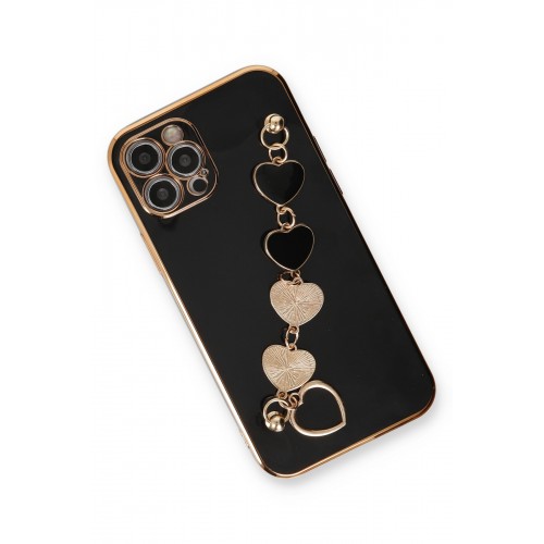 Newface iPhone 12 Pro Max Kılıf Esila Silikon - Siyah Newface iPhone 12 Pro Max Kılıf Esila Silikon - Siyah