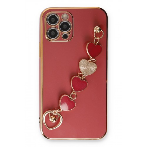Newface iPhone 12 Pro Max Kılıf Esila Silikon - Kırmızı Newface iPhone 12 Pro Max Kılıf Esila Silikon - Kırmızı