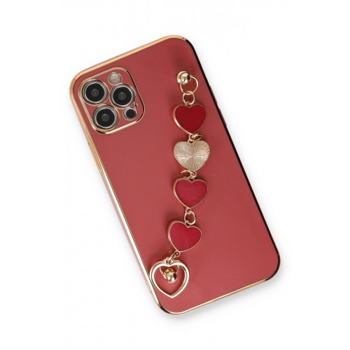 Newface iPhone 12 Pro Max Kılıf Esila Silikon - Kırmızı Newface iPhone 12 Pro Max Kılıf Esila Silikon - Kırmızı