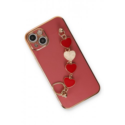 Newface iPhone 13 Kılıf Esila Silikon - Kırmızı Newface iPhone 13 Kılıf Esila Silikon - Kırmızı