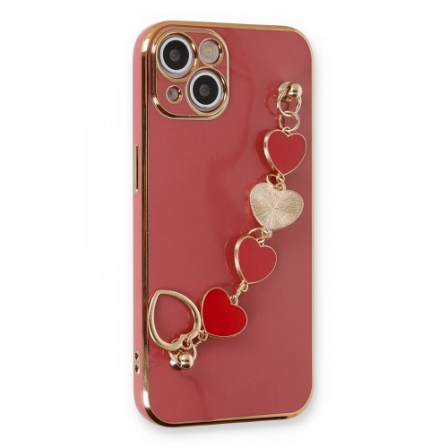 Newface iPhone 13 Kılıf Esila Silikon - Kırmızı Newface iPhone 13 Kılıf Esila Silikon - Kırmızı
