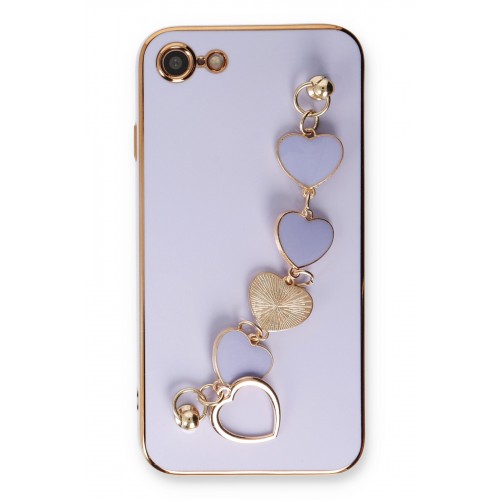 Newface iPhone 7 Kılıf Esila Silikon - Lila Newface iPhone 7 Kılıf Esila Silikon - Lila