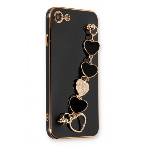 Newface iPhone 8 Kılıf Esila Silikon - Siyah Newface iPhone 8 Kılıf Esila Silikon - Siyah