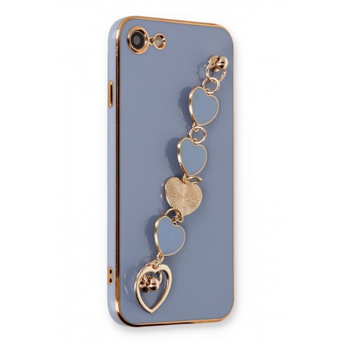 Newface iPhone 8 Kılıf Esila Silikon - Gri