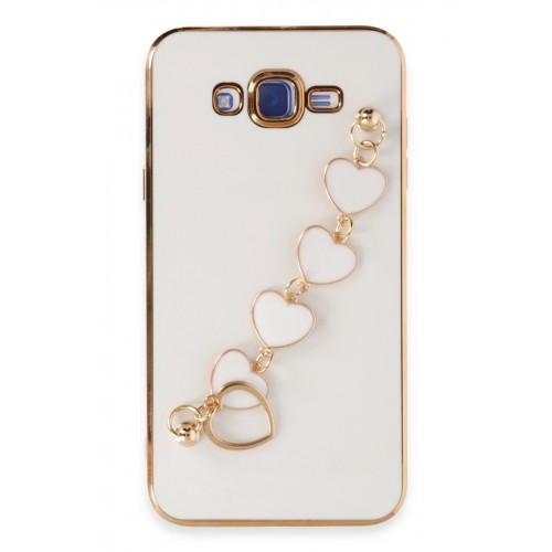 Newface Samsung Galaxy J7 Kılıf Esila Silikon - Beyaz Newface Samsung Galaxy J7 Kılıf Esila Silikon - Beyaz