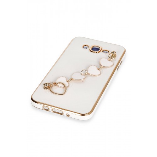 Newface Samsung Galaxy J7 Kılıf Esila Silikon - Beyaz Newface Samsung Galaxy J7 Kılıf Esila Silikon - Beyaz