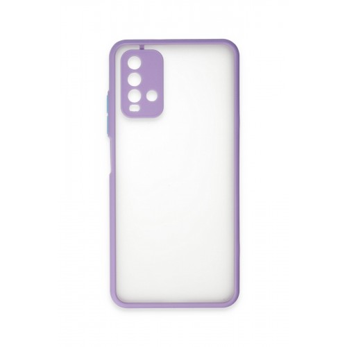 Newface Xiaomi Redmi Note 9 4G Kılıf Montreal Silikon Kapak - Mor
