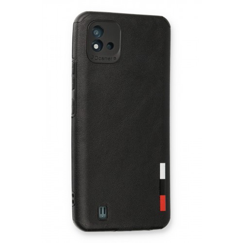 Newface Realme C11 2021 Kılıf Loop Deri Silikon - Siyah Newface Realme C11 2021 Kılıf Loop Deri Silikon - Siyah