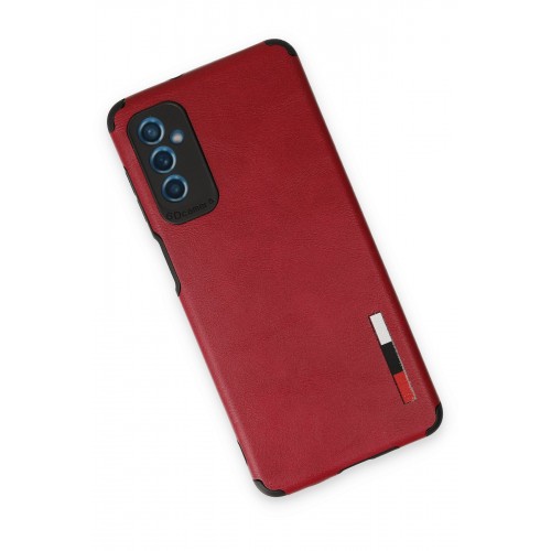 Newface Samsung Galaxy M52 5G Kılıf Loop Deri Silikon - Kırmızı Newface Samsung Galaxy M52 5G Kılıf Loop Deri Silikon - Kırmızı