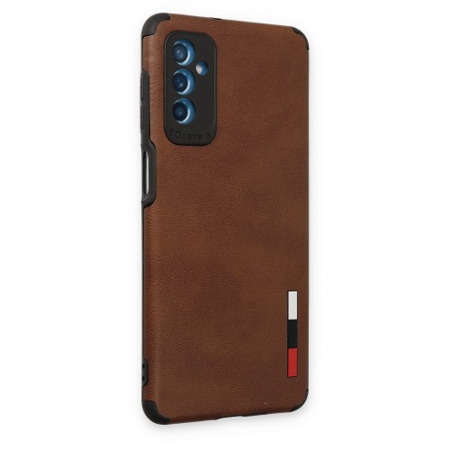 Newface Samsung Galaxy M52 5G Kılıf Loop Deri Silikon - Kahverengi Newface Samsung Galaxy M52 5G Kılıf Loop Deri Silikon - Kahverengi