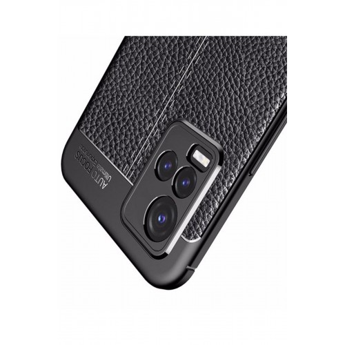 Newface Vivo Y21 Kılıf Focus Derili Silikon - Siyah Newface Vivo Y21 Kılıf Focus Derili Silikon - Siyah