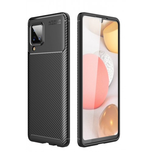 Newface Samsung Galaxy M22 Kılıf Focus Karbon Silikon - Siyah Newface Samsung Galaxy M22 Kılıf Focus Karbon Silikon - Siyah