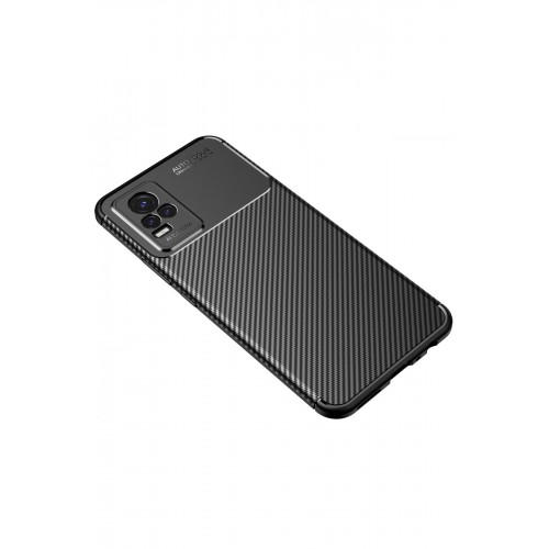 Newface Vivo Y21 Kılıf Focus Karbon Silikon - Siyah Newface Vivo Y21 Kılıf Focus Karbon Silikon - Siyah
