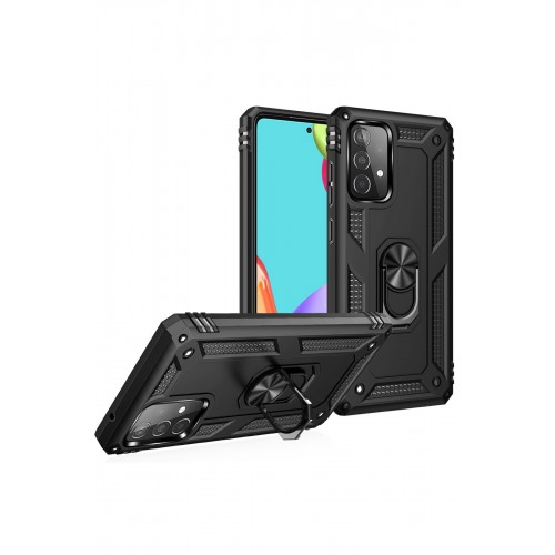 Newface Samsung Galaxy A13 4G Kılıf Sofya Yüzüklü Silikon Kapak - Siyah Newface Samsung Galaxy A13 4G Kılıf Sofya Yüzüklü Silikon Kapak - Siyah