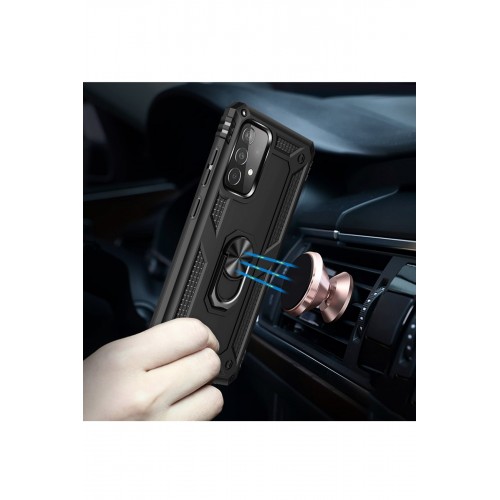 Newface Samsung Galaxy A13 4G Kılıf Sofya Yüzüklü Silikon Kapak - Siyah Newface Samsung Galaxy A13 4G Kılıf Sofya Yüzüklü Silikon Kapak - Siyah