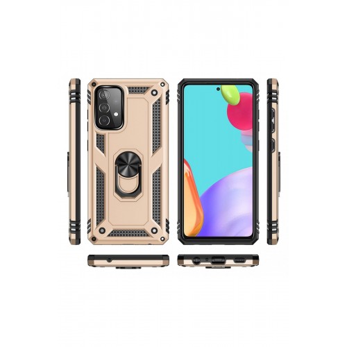 Newface Samsung Galaxy A23 4G Kılıf Sofya Yüzüklü Silikon Kapak - Gold Newface Samsung Galaxy A23 4G Kılıf Sofya Yüzüklü Silikon Kapak - Gold
