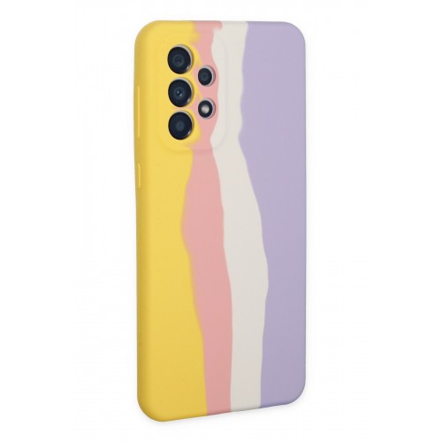 Newface Samsung Galaxy A53 5G Kılıf Ebruli Lansman Silikon - Sarı-Mavi Newface Samsung Galaxy A53 5G Kılıf Ebruli Lansman Silikon - Sarı-Mavi