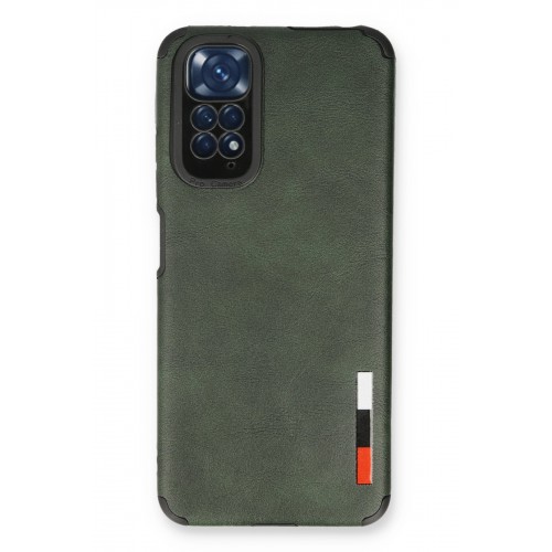 Newface Xiaomi Redmi Note 11S Kılıf Loop Deri Silikon - Yeşil