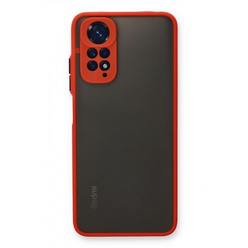 Newface Xiaomi Redmi Note 11 Kılıf Montreal Silikon Kapak - Kırmızı