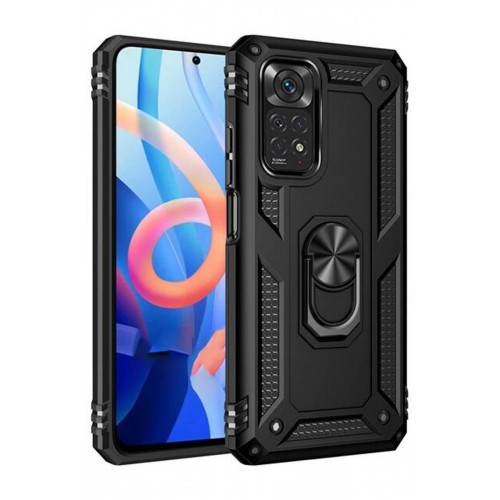Newface Xiaomi Redmi Note 11S Kılıf Sofya Yüzüklü Silikon Kapak - Siyah Newface Xiaomi Redmi Note 11S Kılıf Sofya Yüzüklü Silikon Kapak - Siyah