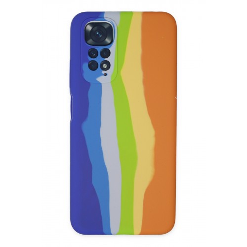 Newface Xiaomi Redmi Note 11S Kılıf Ebruli Lansman Silikon - Mavi-Turuncu Newface Xiaomi Redmi Note 11S Kılıf Ebruli Lansman Silikon - Mavi-Turuncu