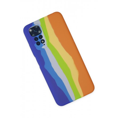 Newface Xiaomi Redmi Note 11S Kılıf Ebruli Lansman Silikon - Mavi-Turuncu Newface Xiaomi Redmi Note 11S Kılıf Ebruli Lansman Silikon - Mavi-Turuncu