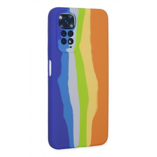 Newface Xiaomi Redmi Note 11S Kılıf Ebruli Lansman Silikon - Mavi-Turuncu Newface Xiaomi Redmi Note 11S Kılıf Ebruli Lansman Silikon - Mavi-Turuncu