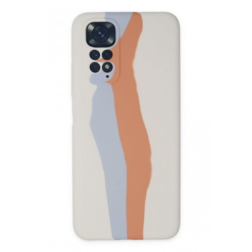 Newface Xiaomi Redmi Note 11S Kılıf Ebruli Lansman Silikon - Beyaz-Turuncu Newface Xiaomi Redmi Note 11S Kılıf Ebruli Lansman Silikon - Beyaz-Turuncu