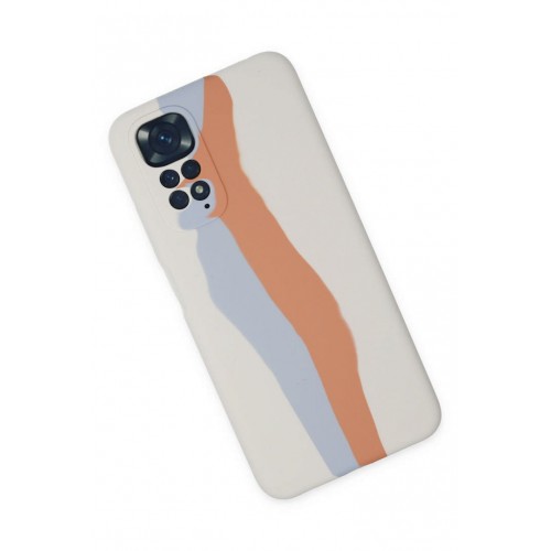 Newface Xiaomi Redmi Note 11S Kılıf Ebruli Lansman Silikon - Beyaz-Turuncu Newface Xiaomi Redmi Note 11S Kılıf Ebruli Lansman Silikon - Beyaz-Turuncu
