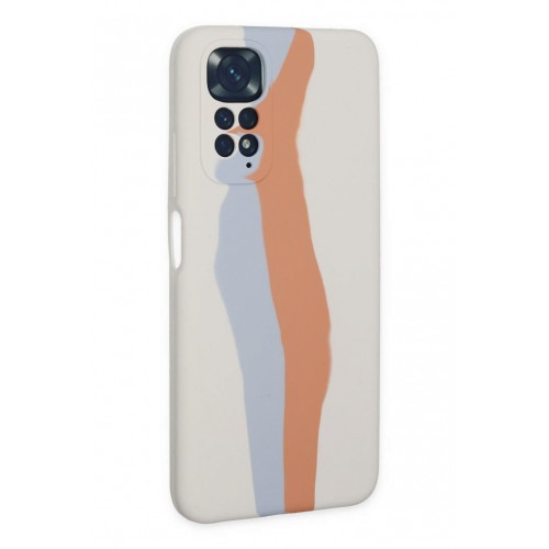 Newface Xiaomi Redmi Note 11S Kılıf Ebruli Lansman Silikon - Beyaz-Turuncu Newface Xiaomi Redmi Note 11S Kılıf Ebruli Lansman Silikon - Beyaz-Turuncu