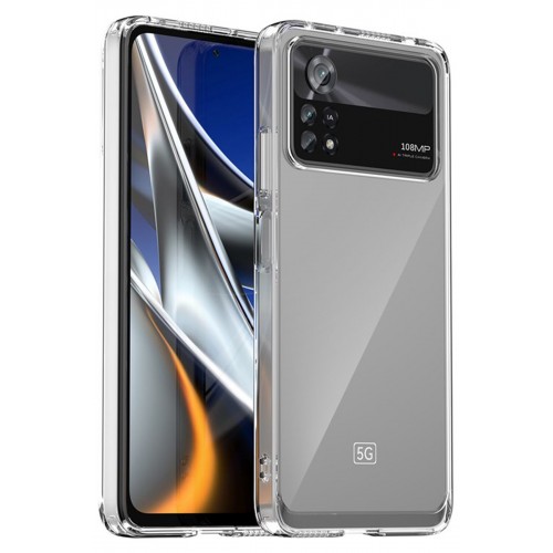 Newface Xiaomi Poco X4 Pro 5G Kılıf Lüx Şeffaf Silikon