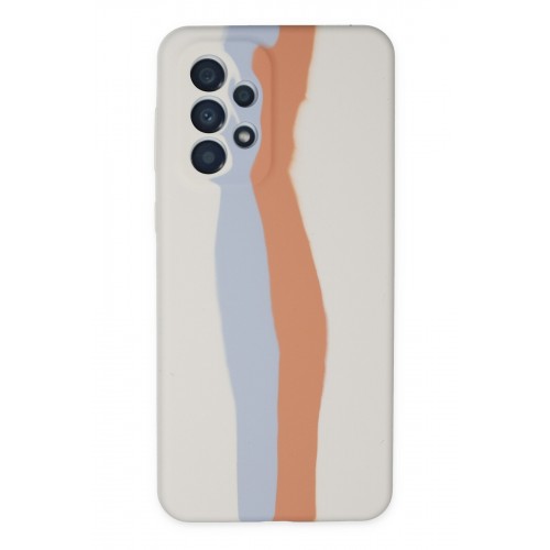 Newface Samsung Galaxy A73 5G Kılıf Ebruli Lansman Silikon - Beyaz-Turuncu Newface Samsung Galaxy A73 5G Kılıf Ebruli Lansman Silikon - Beyaz-Turuncu