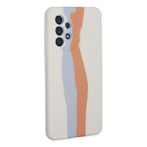 Newface Samsung Galaxy A73 5G Kılıf Ebruli Lansman Silikon - Beyaz-Turuncu Newface Samsung Galaxy A73 5G Kılıf Ebruli Lansman Silikon - Beyaz-Turuncu