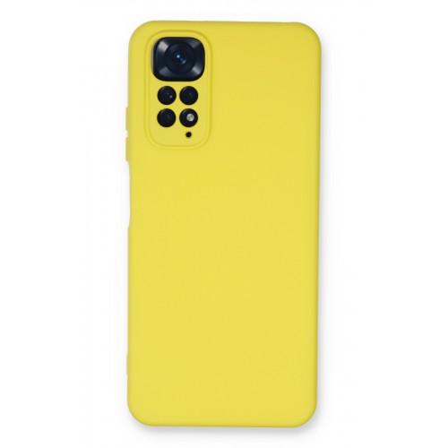 Newface Xiaomi Redmi Note 11 Kılıf Nano içi Kadife Silikon - Sarı Newface Xiaomi Redmi Note 11 Kılıf Nano içi Kadife Silikon - Sarı