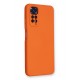 Newface Xiaomi Redmi Note 11 Kılıf Nano içi Kadife Silikon - Turuncu Newface Xiaomi Redmi Note 11 Kılıf Nano içi Kadife Silikon - Turuncu