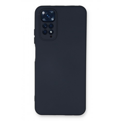Newface Xiaomi Redmi Note 11 Kılıf Nano içi Kadife  Silikon - Lacivert