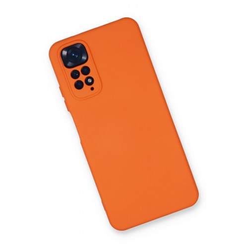Newface Xiaomi Redmi Note 11S Kılıf Nano içi Kadife Silikon - Turuncu Newface Xiaomi Redmi Note 11S Kılıf Nano içi Kadife Silikon - Turuncu