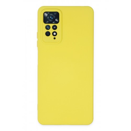 Newface Xiaomi Redmi Note 11 Pro Kılıf Nano içi Kadife Silikon - Sarı Newface Xiaomi Redmi Note 11 Pro Kılıf Nano içi Kadife Silikon - Sarı