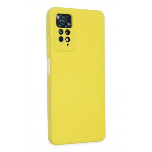 Newface Xiaomi Redmi Note 11 Pro Kılıf Nano içi Kadife Silikon - Sarı Newface Xiaomi Redmi Note 11 Pro Kılıf Nano içi Kadife Silikon - Sarı