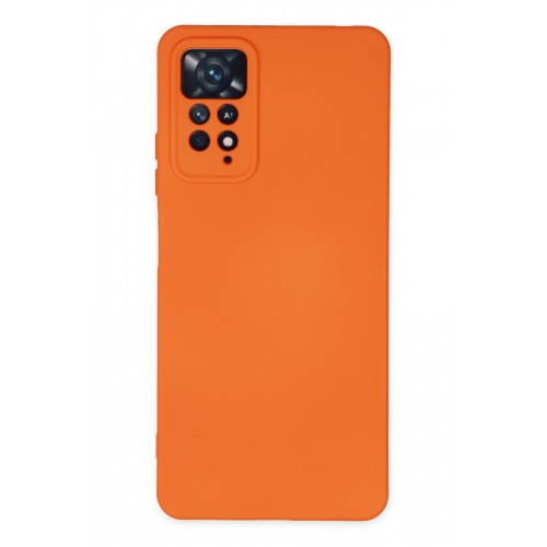 Newface Xiaomi Redmi Note 11 Pro Kılıf Nano içi Kadife Silikon - Turuncu Newface Xiaomi Redmi Note 11 Pro Kılıf Nano içi Kadife Silikon - Turuncu
