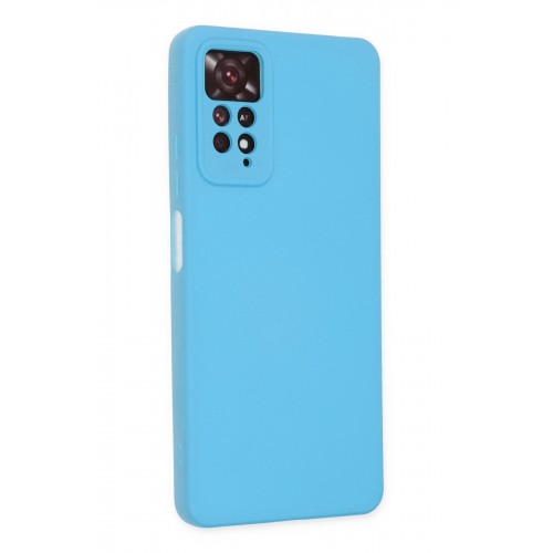 Newface Xiaomi Redmi Note 11 Pro Kılıf Nano içi Kadife Silikon - Mavi Newface Xiaomi Redmi Note 11 Pro Kılıf Nano içi Kadife Silikon - Mavi