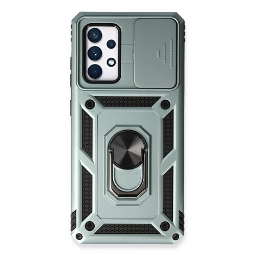 Newface Samsung Galaxy A73 5G Kılıf Pars Lens Yüzüklü Silikon - Yeşil Newface Samsung Galaxy A73 5G Kılıf Pars Lens Yüzüklü Silikon - Yeşil