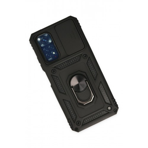 Newface Xiaomi Redmi Note 11 Kılıf Pars Lens Yüzüklü Silikon - Siyah Newface Xiaomi Redmi Note 11 Kılıf Pars Lens Yüzüklü Silikon - Siyah