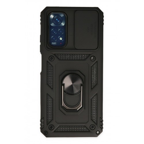 Newface Xiaomi Redmi Note 11S Kılıf Pars Lens Yüzüklü Silikon - Siyah Newface Xiaomi Redmi Note 11S Kılıf Pars Lens Yüzüklü Silikon - Siyah