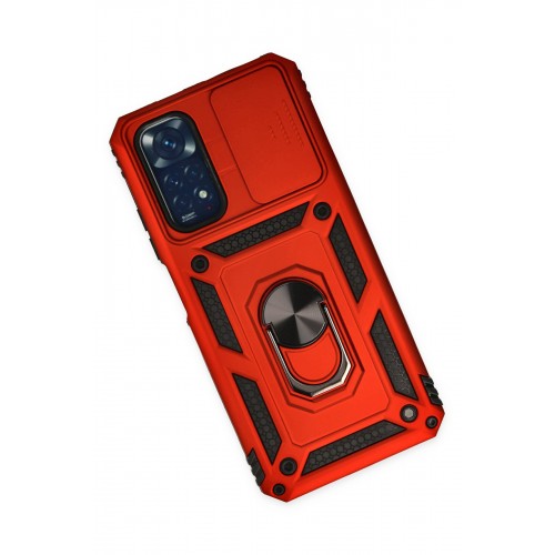 Newface Xiaomi Redmi Note 11S Kılıf Pars Lens Yüzüklü Silikon - Kırmızı Newface Xiaomi Redmi Note 11S Kılıf Pars Lens Yüzüklü Silikon - Kırmızı