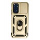 Newface Xiaomi Redmi Note 11S Kılıf Pars Lens Yüzüklü Silikon - Gold