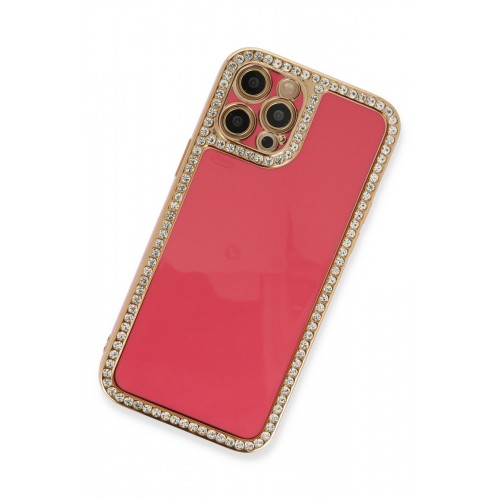 Newface iPhone 12 Pro Kılıf Solo Taşlı Silikon - Pembe Newface iPhone 12 Pro Kılıf Solo Taşlı Silikon - Pembe